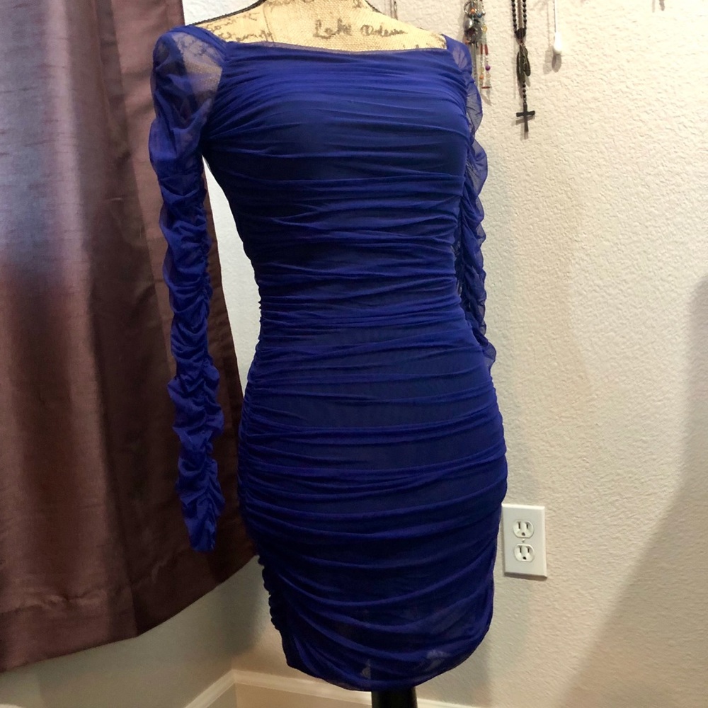 Beautiful Blue BeBe Evening Dress Size XXS
